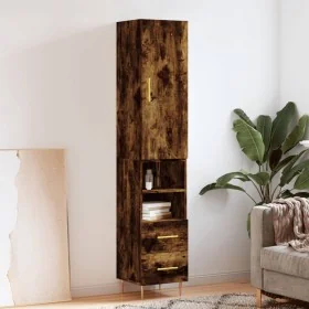 Aparador de madera contrachapada roble ahumado 34,5x34x180 cm von , Sideboards - Ref: Foro24-3198910, Preis: 104,62 €, Rabatt: %