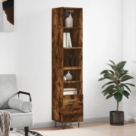 Aparador de madera contrachapada roble ahumado 34,5x34x180 cm von , Sideboards - Ref: Foro24-3189762, Preis: 90,59 €, Rabatt: %