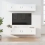 Set de muebles de TV 6 pzas madera contrachapada blanco brillo de , Muebles TV - Ref: Foro24-3188656, Precio: 247,93 €, Descu...
