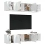 Set de muebles de TV 6 pzas madera contrachapada blanco brillo de , Muebles TV - Ref: Foro24-3188656, Precio: 247,93 €, Descu...