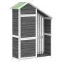 Cobertizo herramientas jardín madera pino gris 120x53,5x170 cm de , Cobertizos - Ref: Foro24-172247, Precio: 269,47 €, Descue...