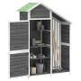 Cobertizo herramientas jardín madera pino gris 120x53,5x170 cm de , Cobertizos - Ref: Foro24-172247, Precio: 269,47 €, Descue...