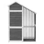 Cobertizo herramientas jardín madera pino gris 120x53,5x170 cm de , Cobertizos - Ref: Foro24-172247, Precio: 269,47 €, Descue...