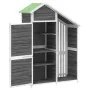 Cobertizo herramientas jardín madera pino gris 120x53,5x170 cm de , Cobertizos - Ref: Foro24-172247, Precio: 269,47 €, Descue...