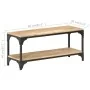 Mesa de centro de madera maciza de mango 90x30x40 cm de , Mesas de centro - Ref: Foro24-320258, Precio: 116,47 €, Descuento: %