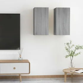 Mueble de TV 2 uds madera ingeniería gris Sonoma 30,5x30x60 cm de , Muebles TV - Ref: Foro24-815744, Precio: 68,35 €, Descuen...