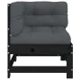 Sofá esquinero con cojines madera maciza de pino negro von , Modulare Sofas für den Außenbereich - Ref: Foro24-825545, Preis:...