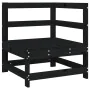 Sofá esquinero con cojines madera maciza de pino negro von , Modulare Sofas für den Außenbereich - Ref: Foro24-825545, Preis:...