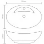 Lavabo con rebosadero 58,5x39x21 cm cerámica plateado by , Sinks - Ref: Foro24-143475, Price: 101,22 €, Discount: %