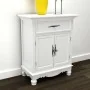 Armario con 2 puertas y 1 cajón madera blanco de , Aparadores - Ref: Foro24-241375, Precio: 183,63 €, Descuento: %