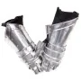 Guanteletes de caballero medieval réplica LARP acero plateado de , Armas coleccionables - Ref: Foro24-286207, Precio: 91,71 €...