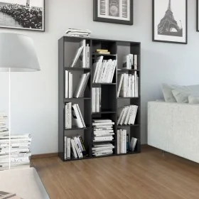 Divisor/estantería aglomerado negro brillante 100x24x140 cm by , Room dividers - Ref: Foro24-800448, Price: 86,12 €, Discount: %