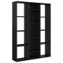 Divisor/estantería aglomerado negro brillante 100x24x140 cm de , Divisores de ambientes - Ref: Foro24-800448, Precio: 86,12 €...