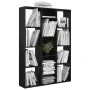 Divisor/estantería aglomerado negro brillante 100x24x140 cm de , Divisores de ambientes - Ref: Foro24-800448, Precio: 86,12 €...