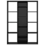Divisor/estantería aglomerado negro brillante 100x24x140 cm de , Divisores de ambientes - Ref: Foro24-800448, Precio: 86,12 €...