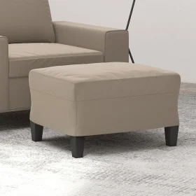 Reposapiés tela de microfibra gris taupe 60x50x41 cm de , Otomanas - Ref: Foro24-349341, Precio: 53,41 €, Descuento: %