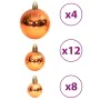 Bolas de Navidad 100 unidades marrón 3 / 4 / 6 cm de , Adornos festivos - Ref: Foro24-356099, Precio: 22,32 €, Descuento: %