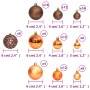 Bolas de Navidad 100 unidades marrón 3 / 4 / 6 cm de , Adornos festivos - Ref: Foro24-356099, Precio: 22,32 €, Descuento: %