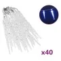 Luces carámbanos de Navidad control remoto 40 uds acrílico azul de , Luces de Navidad - Ref: Foro24-328614, Precio: 22,36 €, ...