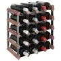 Botellero para 20 botellas madera maciza de pino marrón by , Wine racks - Ref: Foro24-340892, Price: 59,87 €, Discount: %