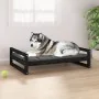 Cama para perros madera maciza de pino negro 105,5x75,5x28 cm de , Camas para perros - Ref: Foro24-821491, Precio: 72,16 €, D...