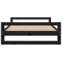 Cama para perros madera maciza de pino negro 105,5x75,5x28 cm de , Camas para perros - Ref: Foro24-821491, Precio: 72,16 €, D...