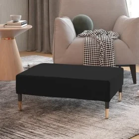 Reposapiés de terciopelo negro 78x56x32 cm by , Ottomans - Ref: Foro24-337704, Price: 87,93 €, Discount: %