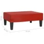 Reposapiés de cuero sintético rojo vino tinto 78x56x32 cm de , Otomanas - Ref: Foro24-337712, Precio: 51,04 €, Descuento: %