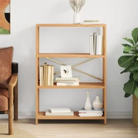 Estantería de 4 niveles madera maciza de roble 80x30x112 cm by , Bookcases and shelves - Ref: Foro24-353811, Price: 121,90 €,...