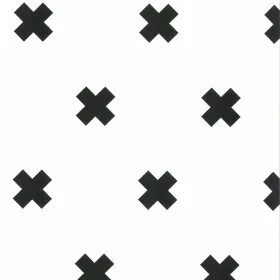 Noordwand Papel de pared Fabulous World Cross blanco y negro de , Papel pintado - Ref: Foro24-422682, Precio: 31,24 €, Descue...