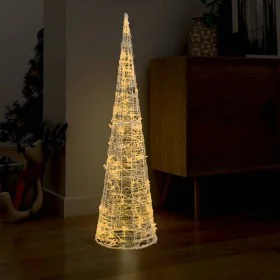 Pirámide decorativa cono acrílico luces LED blanco cálido 120cm de , Luces de Navidad - Ref: Foro24-329805, Precio: 80,57 €, ...