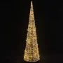 Pirámide decorativa cono acrílico luces LED blanco cálido 120cm de , Luces de Navidad - Ref: Foro24-329805, Precio: 80,57 €, ...