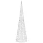 Pirámide decorativa cono acrílico luces LED blanco cálido 120cm de , Luces de Navidad - Ref: Foro24-329805, Precio: 80,57 €, ...