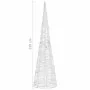 Pirámide decorativa cono acrílico luces LED blanco cálido 120cm de , Luces de Navidad - Ref: Foro24-329805, Precio: 80,57 €, ...