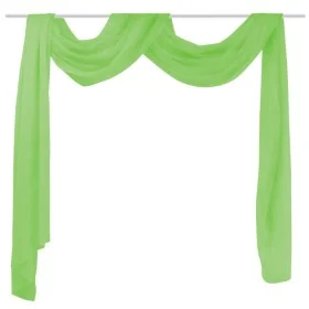 Cortina de gasa transparente, 140 x 600 cm, Verde by , Curtains and curtains - Ref: Foro24-130758, Price: 21,56 €, Discount: %