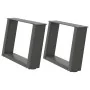 Patas de mesa centro forma U 2uds acero antracita 50x(30-31) cm by , Table legs - Ref: Foro24-4012746, Price: 63,23 €, Discou...
