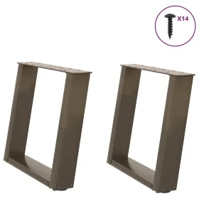 Patas para mesa de centro en forma de U 2 uds antracita acero de , Patas para mesas - Ref: Foro24-4012767, Precio: 65,40 €, D...