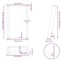 Patas para mesa comedor forma U 2uds antracita 50x(72-73) cm de , Patas para mesas - Ref: Foro24-4012786, Precio: 82,34 €, De...