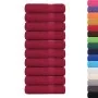 Toallas de invitados 10uds 100% algodón burdeos 70x140cm 360gsm de , Toallas - Ref: Foro24-136739, Precio: 79,27 €, Descuento: %