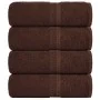 Toallas de jabón 4 uds marrón 30x30 cm 360 gsm 100% algodón de , Toallas - Ref: Foro24-136753, Precio: 15,74 €, Descuento: %