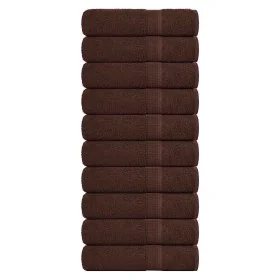 Toallas de baño 10 uds marrón 100x150 cm 360 gsm 100% algodón de , Toallas - Ref: Foro24-136766, Precio: 100,36 €, Descuento: %