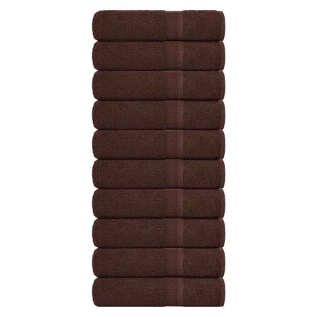 Toallas de baño 10 uds marrón 100x150 cm 360 gsm 100% algodón de , Toallas - Ref: Foro24-136766, Precio: 100,36 €, Descuento: %