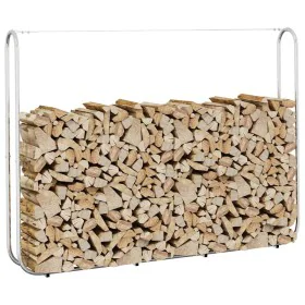 Leñero acero galvanizado 200x25x150 cm de , Bolsas y soportes de leña - Ref: Foro24-4100705, Precio: 30,40 €, Descuento: %