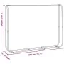Leñero acero galvanizado 200x25x150 cm de , Bolsas y soportes de leña - Ref: Foro24-4100705, Precio: 30,40 €, Descuento: %