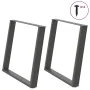 Patas para mesa comedor forma U 2uds antracita 90x(72-73) cm de , Patas para mesas - Ref: Foro24-4012802, Precio: 102,09 €, D...