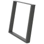 Patas para mesa comedor forma U 2uds antracita 90x(72-73) cm de , Patas para mesas - Ref: Foro24-4012802, Precio: 102,09 €, D...