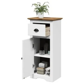 Mueble de baño BODO blanco y marrón 44x30x90 cm von , Badezimmermöbel - Ref: Foro24-4016858, Preis: 74,89 €, Rabatt: %