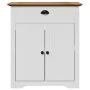 Mueble de baño con lavabo BODO blanco y marrón 70x35x80 cm de , Muebles de baño - Ref: Foro24-4016864, Precio: 173,59 €, Desc...