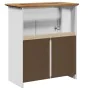 Mueble de baño con lavabo BODO blanco y marrón 70x35x80 cm de , Muebles de baño - Ref: Foro24-4016864, Precio: 173,59 €, Desc...