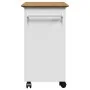 Carrito de cocina BODO blanco y marrón 67,5x45x80 cm by , Kitchen and dining carts - Ref: Foro24-4016879, Price: 108,75 €, Di...